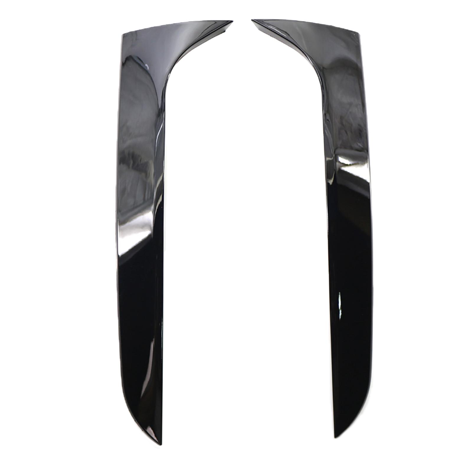 ブライトブラック ABS リアウィンドウサイドスポイラーカナードトリムユニバーサルカースタイリングアップグレードアウディ A4 B8 オールロード 2009-2016