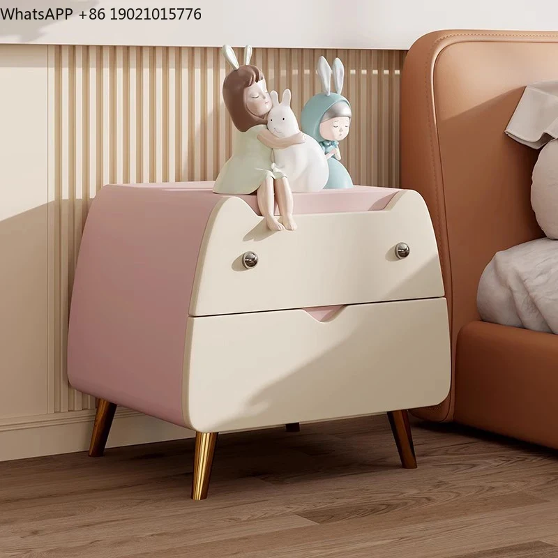 小さなかわいいナイトテーブル引き出し付き高級モダンナイトスタンド収納グラマーメサスデノーチェス寮寝室家具