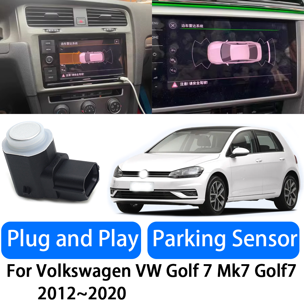 フォルクスワーゲン VW ゴルフ 7 Mk7 Golf7 リバースレーダー高精度簡単取り付け (2016 〜 2021 モデル) OEM フィットパーキングセンサーシステム
