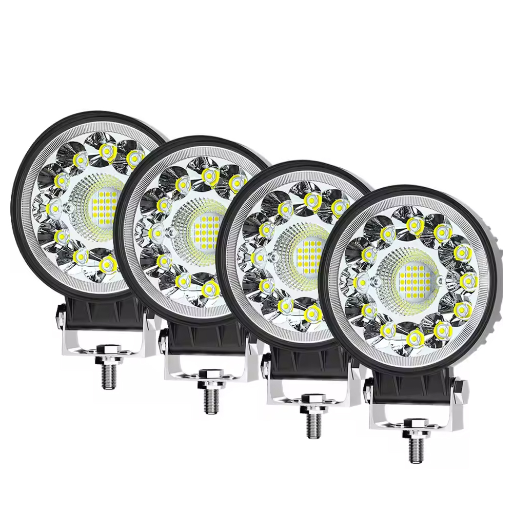 4 インチ 123 ワット LED バーオフロード 4X4 スポットライト 12V 24V ワークライトバージープトラック車トラクター SUV ATV バラ LED ヘッドライト