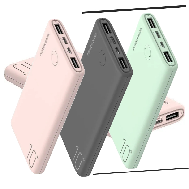 10000mAh超スリムポータブル充電器iPhone Samsung Xiaomi電話用大容量パワーバンク