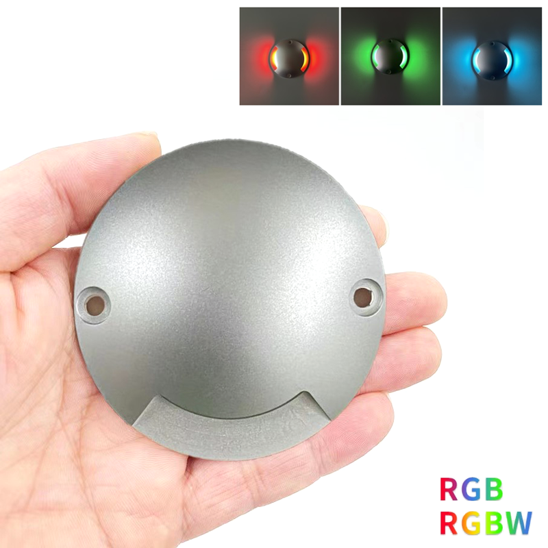 etrnLED DC12V 24V 超薄型 LED スポットライト屋外防水 IP67 調光可能なグラウンドスポット RGB RGBW サイドライトガーデンステップデッキ 1 ワット