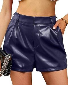 Nightclub 100% Genuine Leather Streetwear Disco Shorts—Sexy Women's Mid-Rise Regular Fit, Butt-Lifting and Shaping—Summer 2025 Fashion