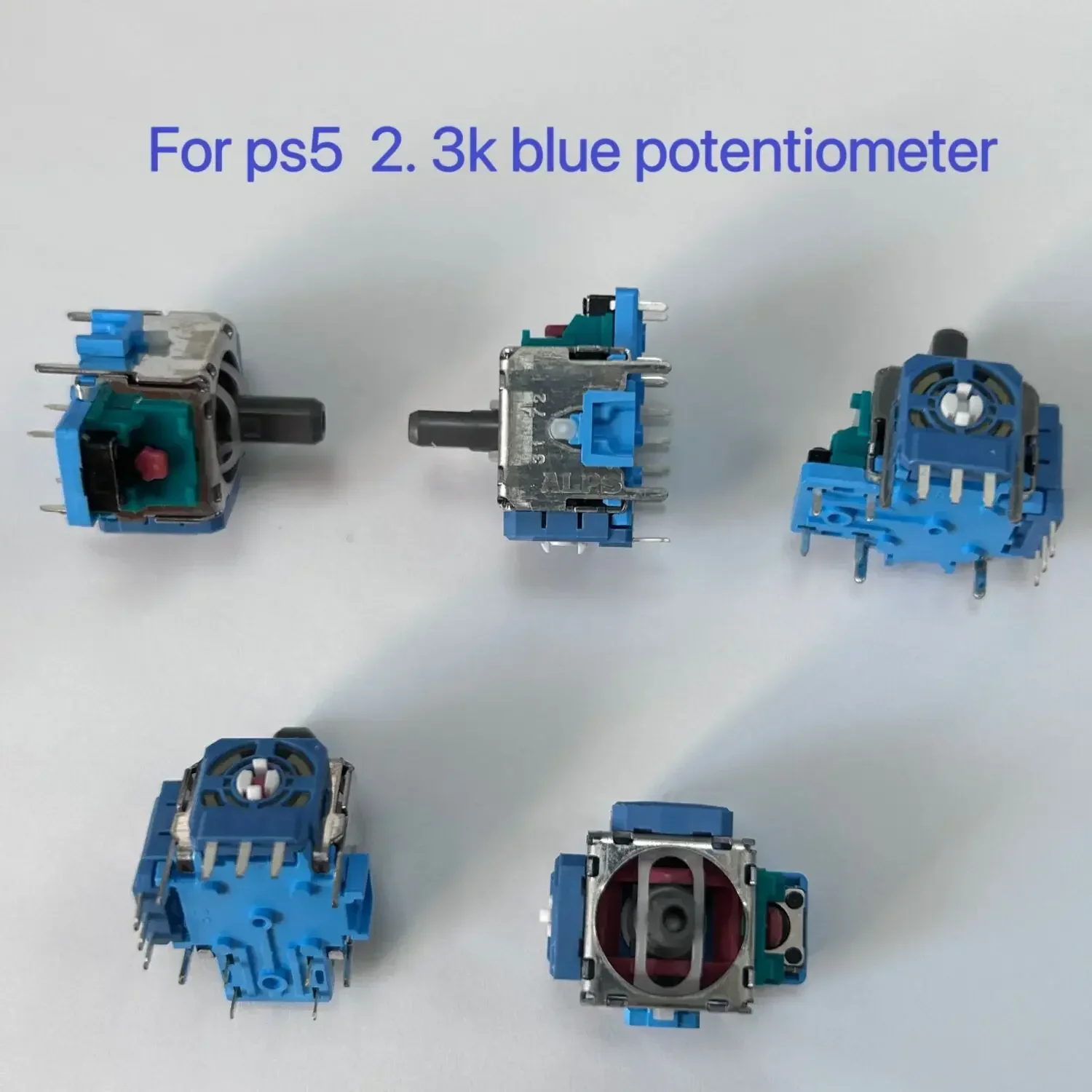50 個オリジナル新 Ps5 Dualsense コントローラ 3D アナログスティックプレイステーション 5 ジョイスティックボタン 2.3 18K ブルーポテンショメータ