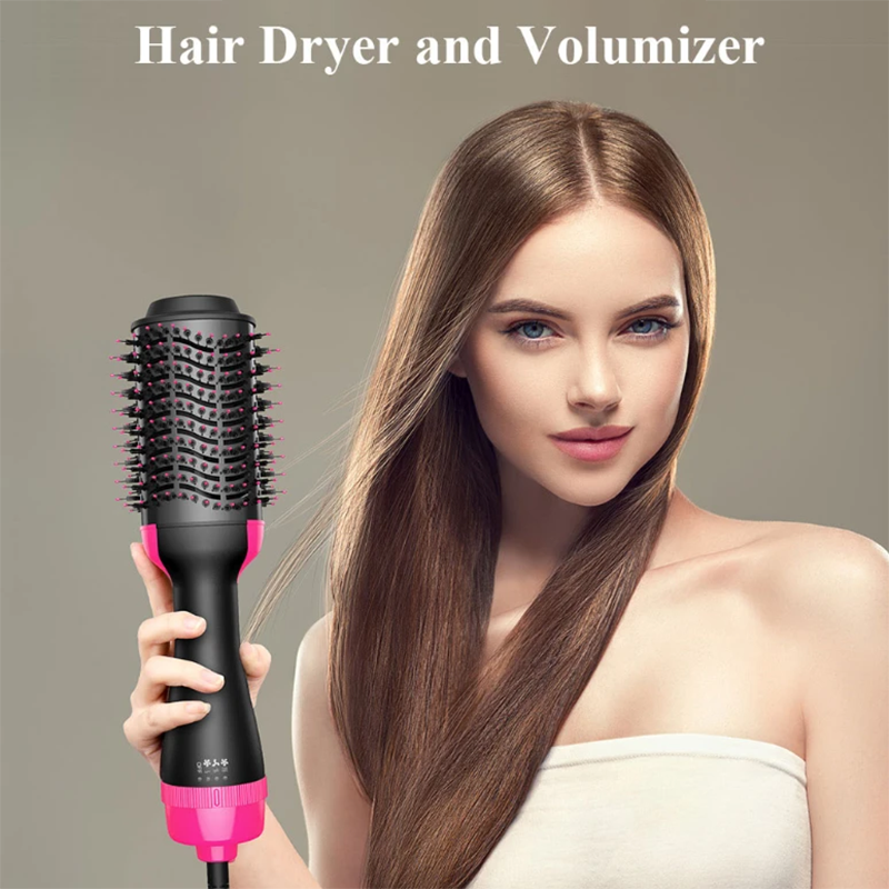 3 in 1 ヘアドライヤーブラシドライヤーと矯正ブラシワンステップ熱風ブラシ女性のヘアブラシプロフェッショナルストレートヘアアイロン