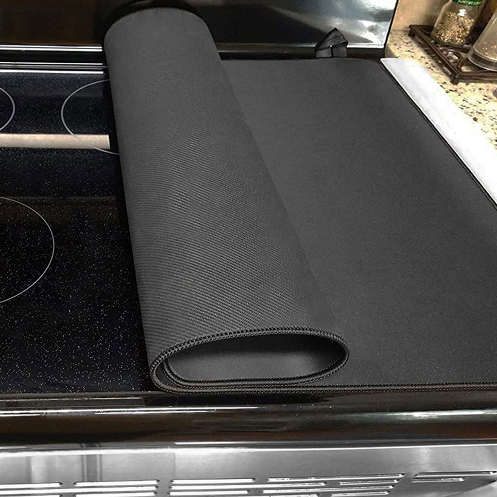 ノンスリップストーブトップカバー電気ストーブプロテクターマット洗える再利用可能なバーナーカバー電気ストーブトップ IH クックトップ用