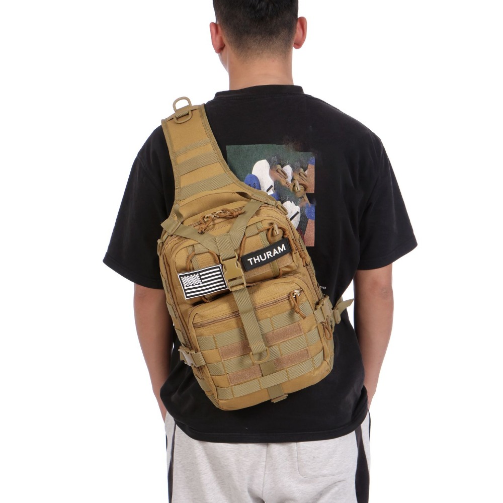 THURAM 8L/15L アウトドアタクティカルバッグバックパックスポーツバッグパックスリングショルダーバックパックタクティカルバッグ毎日の持ち運びに