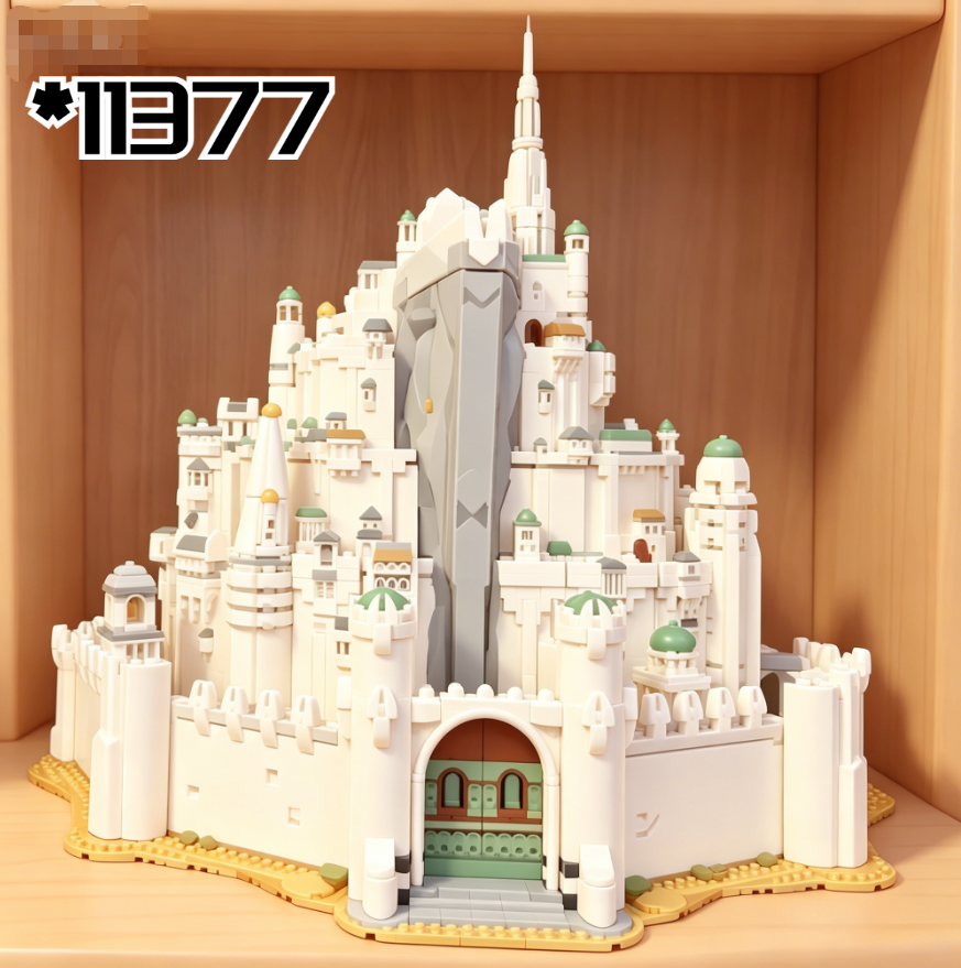 8278 個ヨーロッパ城 3D ビルディングブロックセットモデルレンガクリエイティブおもちゃ誕生日プレゼント