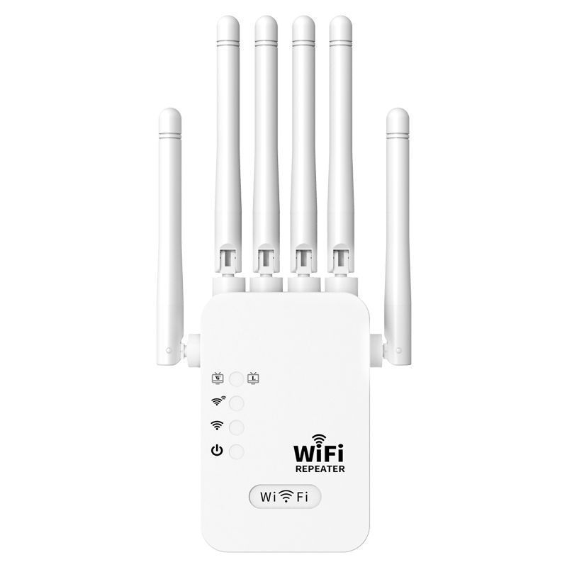 6 アンテナ WiFi エクステンダー、300M ワイヤレス信号ブースター、ホームルーター用長距離ネットワークリピーター US/EU/UK/AU プラグ
