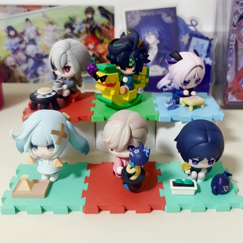 新しい本物の原神インパクトブラインドボックスグッズ置物コスプレディスプレイ置物ミステリーボックスかわいい琥珀飾りおもちゃギフト