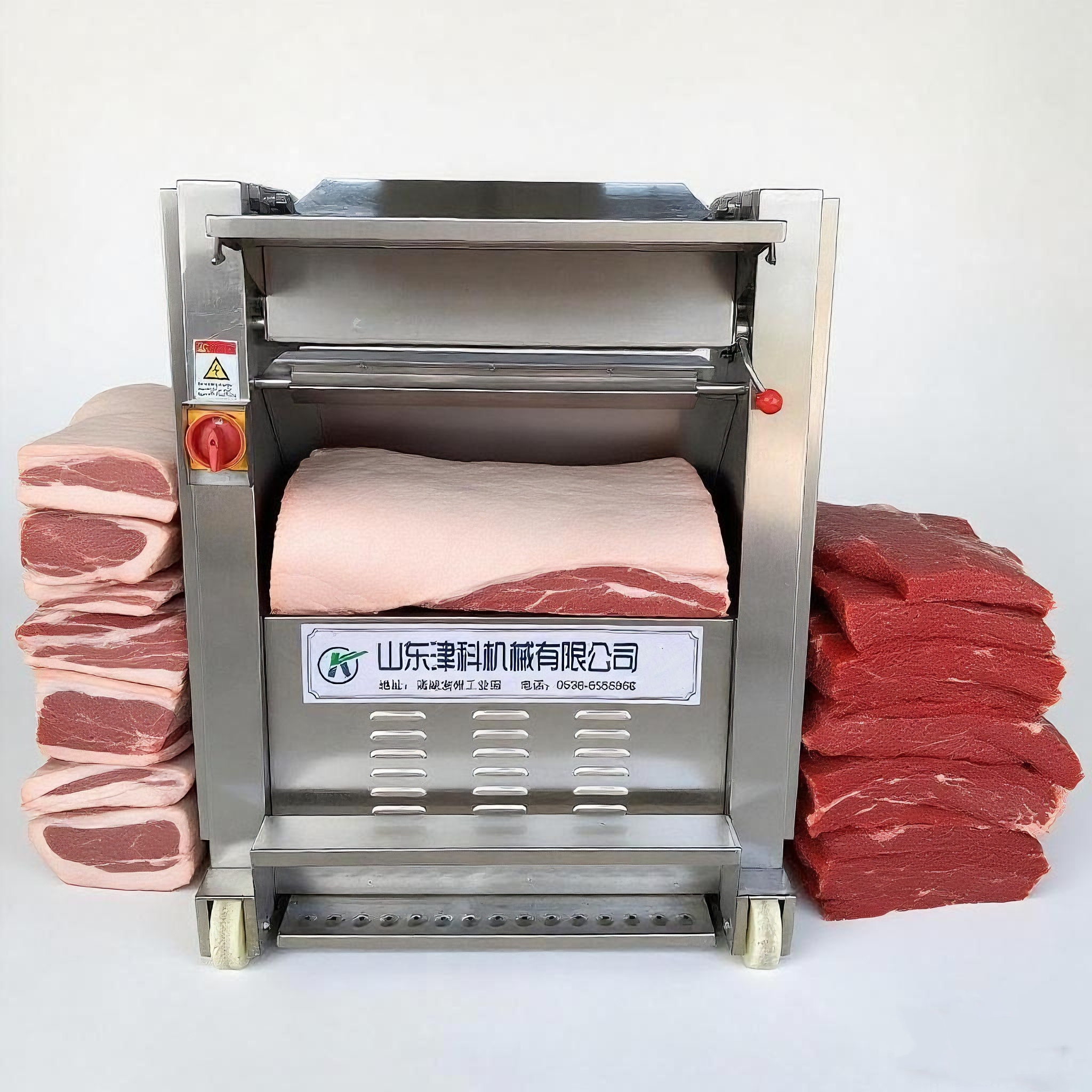 2026 新しい卸売肉加工機械豚肉牛肉豚鶏肉スライス皮切断