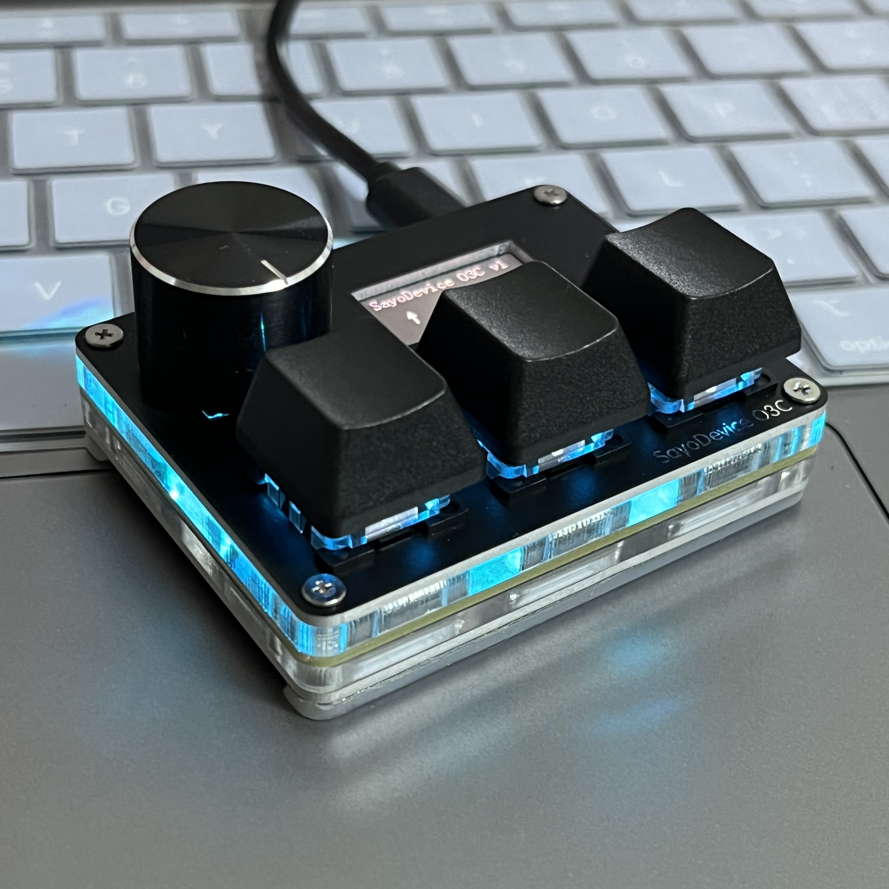O3C SayoDevice OSU O3C ラピッドトリガーホールスイッチ磁気ピンクスイッチキーボードノブスクリーンコピーペーストショットカット