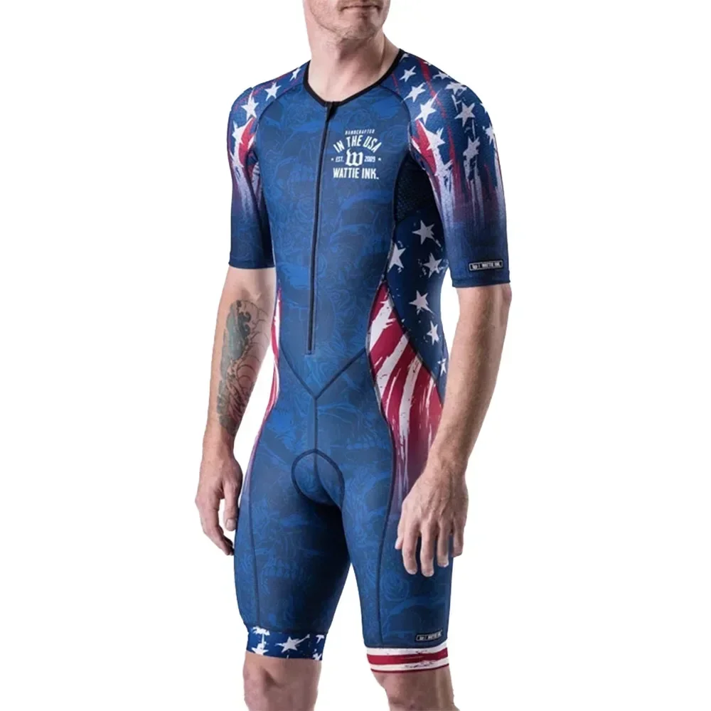 Wattie Ink メンズトライアスロンスーツバイクキットサイクリングジャージ Mtb スキンスーツスピードスーツ 2023 ジャンプスーツタイツスーツボディスーツ Ropa Ciclismo