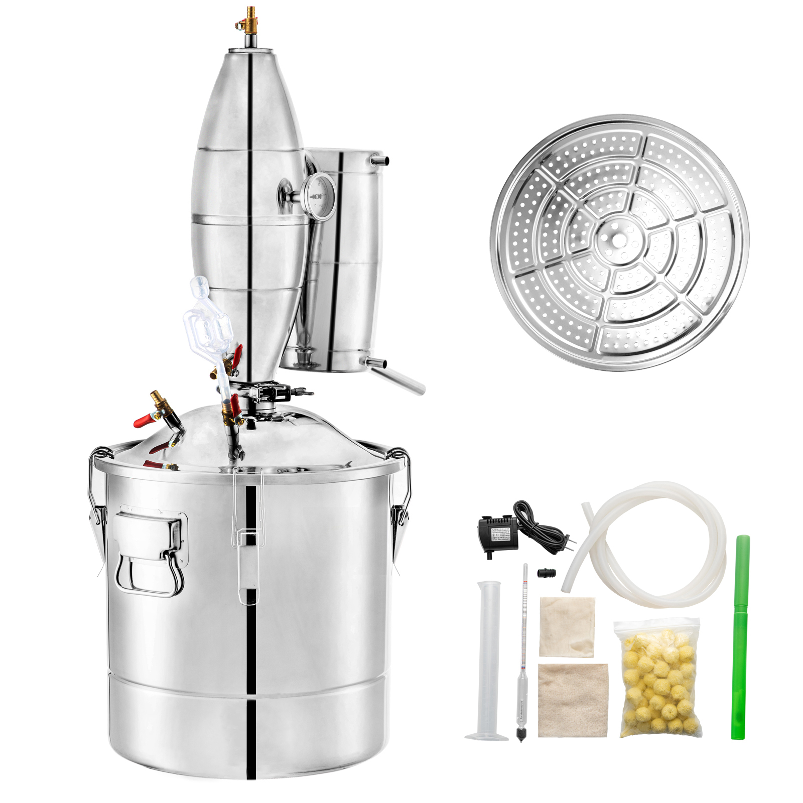 SucceBuy 20L 30L 50L 70L アルコール蒸留機ビール醸造機器ワイン密造酒装置ディスペンサーキット家電