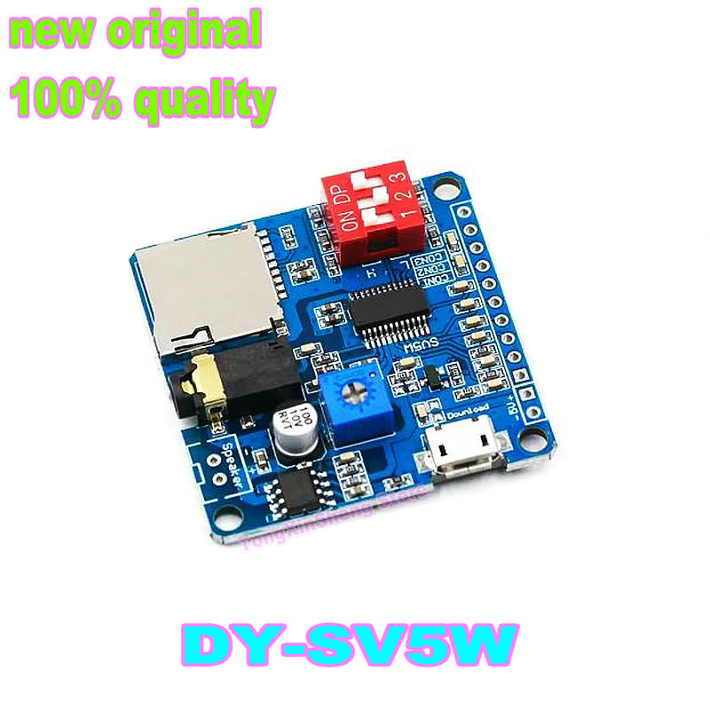 1 個 100% ブランド新 orDY-SV5W 音声再生モジュールボード MP3 音楽プレーヤー 5 ワット MP3 再生シリアル制御 SD/TF カード Arduino 用