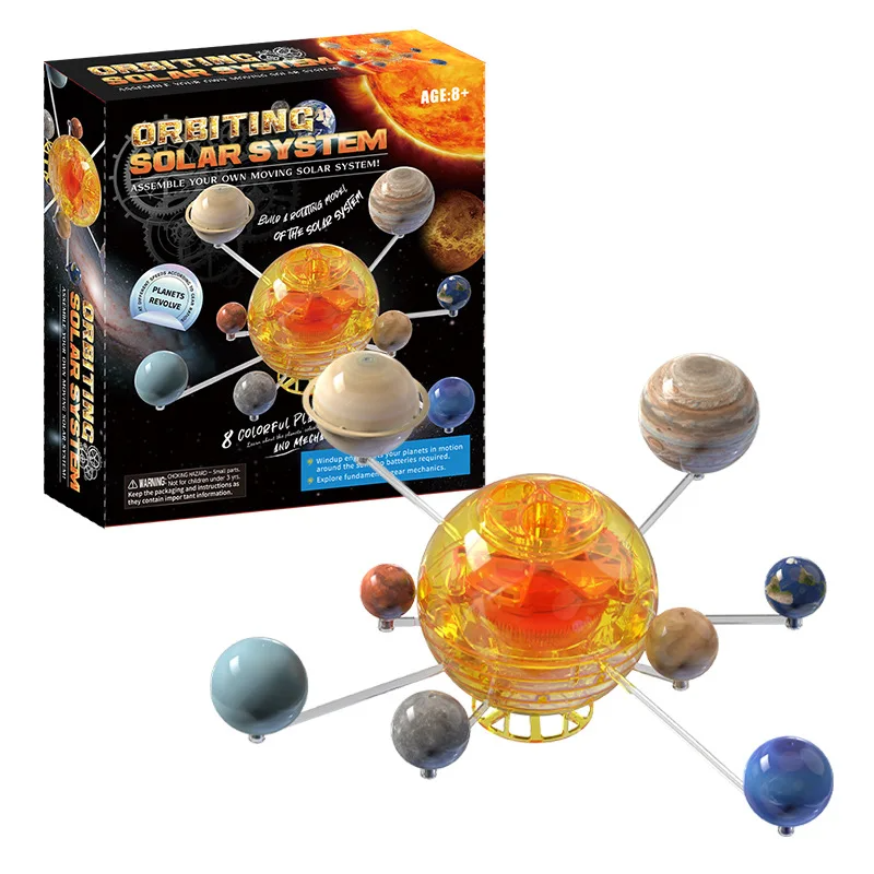子供の科学おもちゃ DIY 惑星回転太陽系モデルキット教育パズルおもちゃ物理学科学学習子供のため