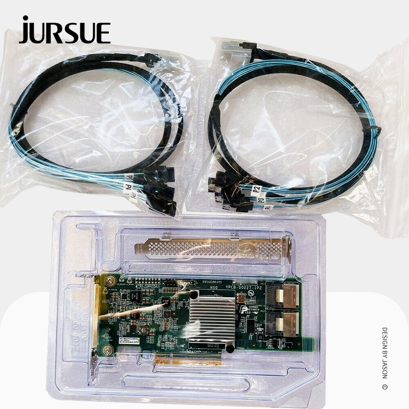 INS-PUR 9207-8i RAIDコントローラーカード 6Gbps FW:P20 HBA ITモード PCI-Eエキスパンダーカード（ZFS、FreeNAS、unRAID対応）+ SFF8087 - SATAケーブル