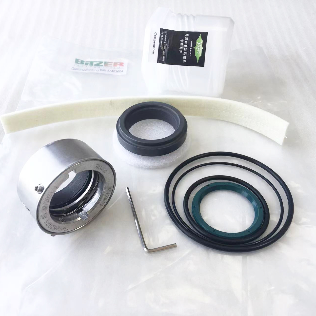 シャフトシール 37403604 Axtra オイルシール付き Bitzer 4nfcy 4pfcy 4tfcy 4ufcy コンプレッサー用