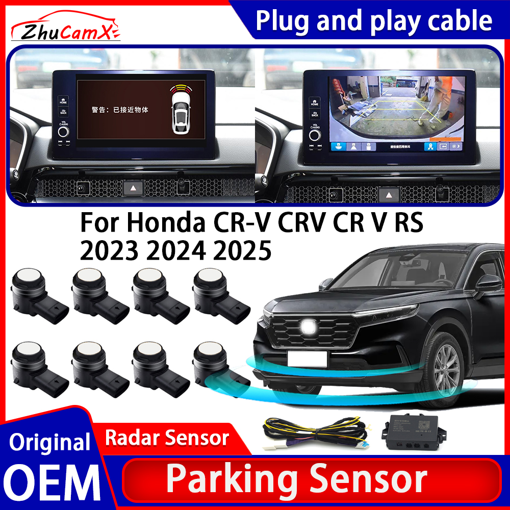 ZhuCamX OEM 駐車センサーキットブザーアラームリバースレーダー検出システムホンダ CR-V CRV CR V RS 2023 2024 2025