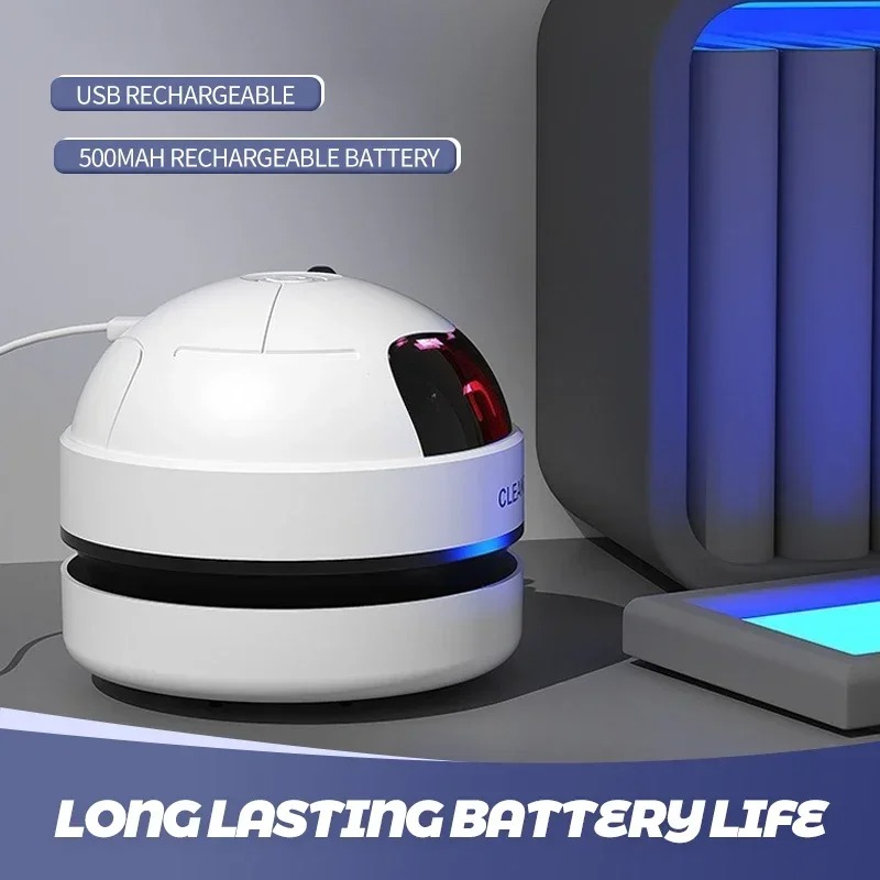 ミニハンドヘルド USB 充電式掃除機キーボード車ペットの毛ゴム削りくずデスクトップ除塵