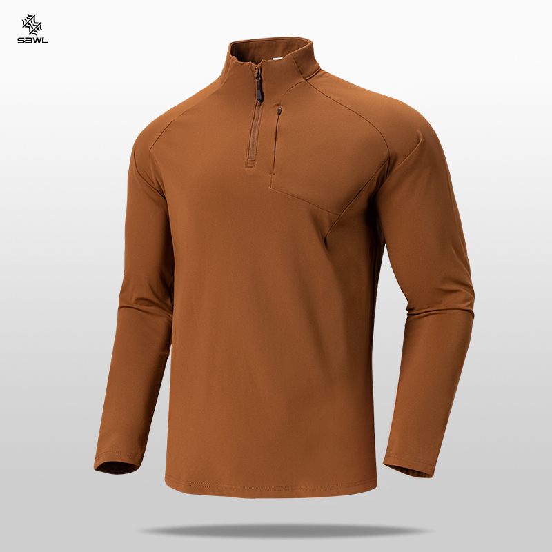 SBWL 秋冬新作 メンズ アウトドア スポーツ ベースシャツ付き ランニング スキー 登山 フィットネス スポーツ 長袖 Tシャツ