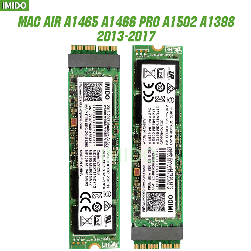 新しい 128 グラム 256 グラム 512 グラム 1 テラバイト 2 テラバイト SSD 用 Macbook Air/imac プロ 2013 2014 2015 A1465 A1466 A1502 A1398 ミニソリッドステートディスク