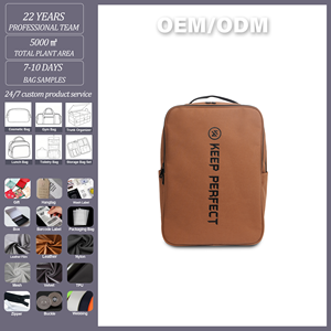 KEEPPERFECT 卸売・ロゴ入りオーダーメイド 軽量リュック 防水 ノートパソコン用リュック パソコンバッグ メンズ ブラックリュック