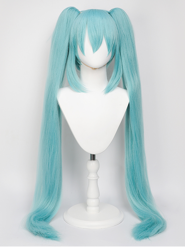 110cm コスプレウィッグ ダブルポニーテール 合成繊維ウィッグ ハロウィン クリスマス 女性用