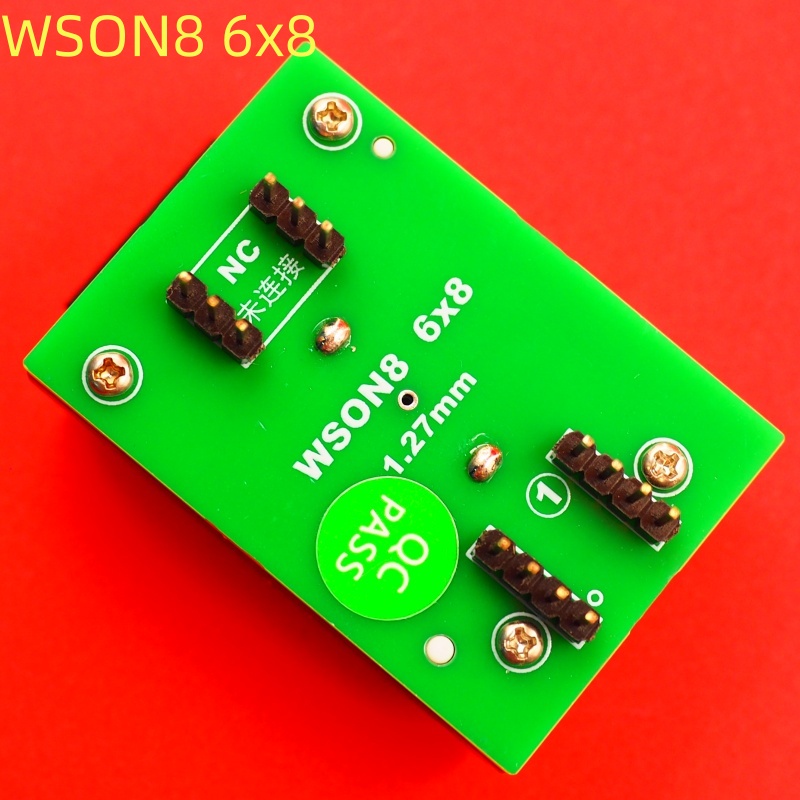 オリジナル XGecu QFN8 WSON8 DFN8 6X8 IC ソケットユニバーサルアダプター SPI NAND NOR フラッシュ MLF8 MLP8 SON8 とハイエンドスプリングプローブ