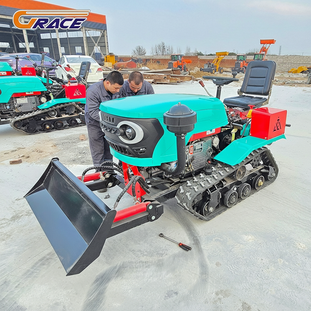 グレース無敵の価格クローラートラクター掘削機 25HP 35HP ミニディーゼル農機