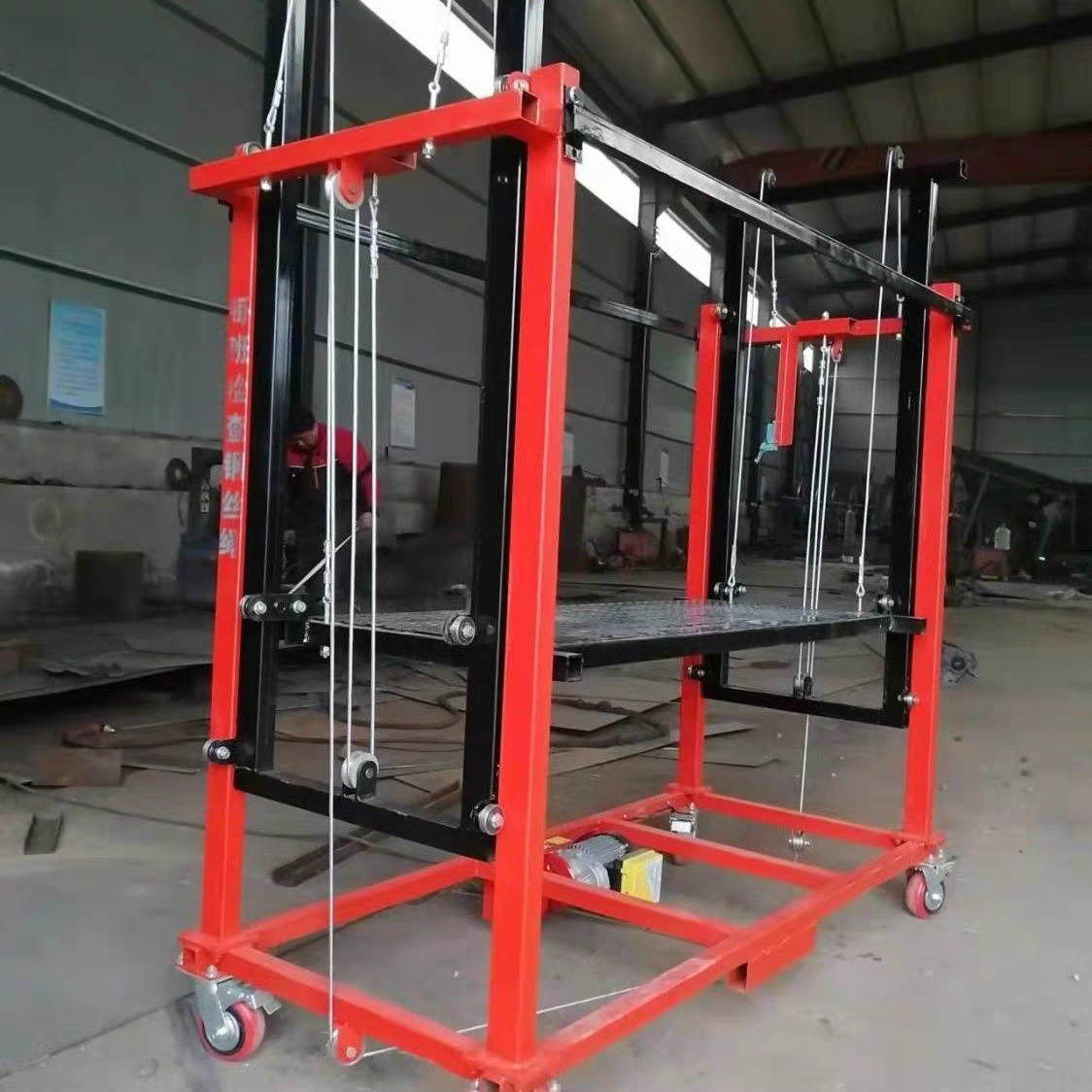 折りたたみ装飾建設クライミング操作はしご移動エレベーター電動リモコン伸縮足場