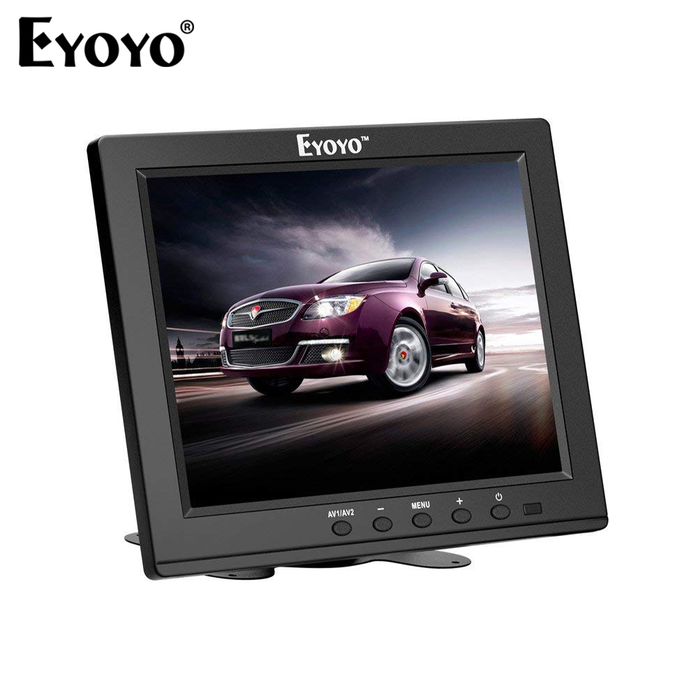 Eyoyo EM08B 8 インチ HDMI モニター 1024x768 解像度ディスプレイ ポータブル 4:3 TFT LCD ミニ HD カラービデオ画面サポート USB 出力