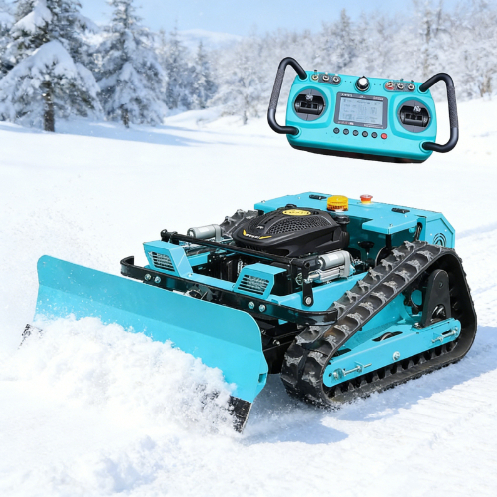 カスタマイズされたリモート制御芝刈り機、スノーショベル付き、急斜面芝刈り機用自動ロボット芝刈り機カッター