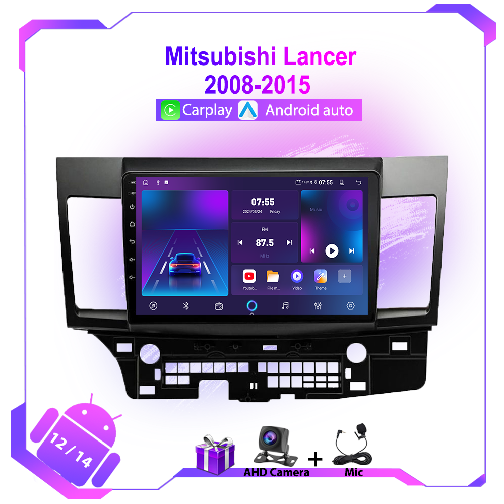9 インチカーラジオ三菱ランサー 2008-2015 マルチメディアビデオプレーヤー Android オートステレオ GPS ナビゲーション