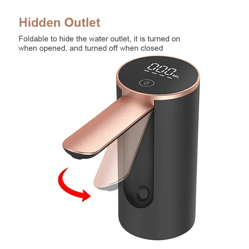 自動電気ウォーターディスペンサー折りたたみ式スマートバレル水吸引装置オートスイッチ飲料飲料ポータブルウォーターポンプ