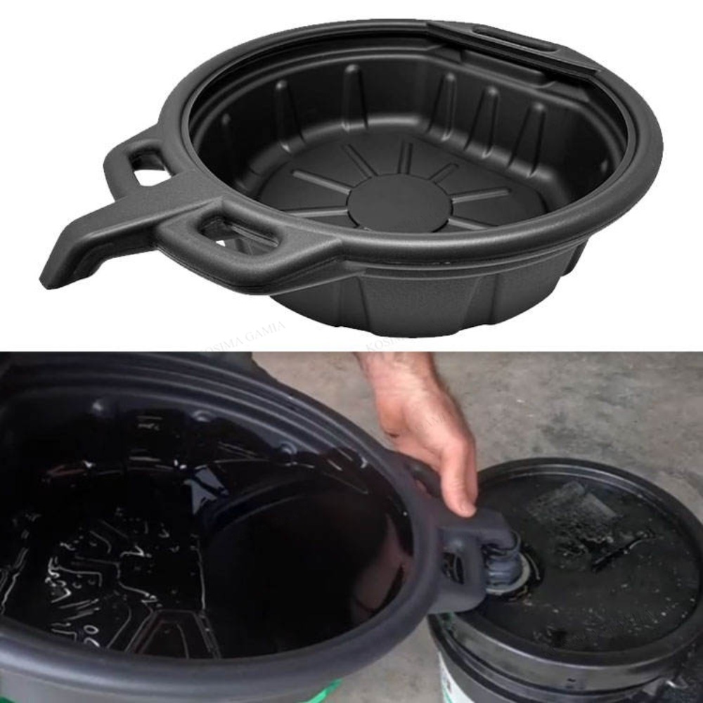 廃棄物エンジンオイルコレクタータンクユニバーサルドレンパン車の修理廃油ドレンパン肥厚プラスチック油盆地 10L/15L