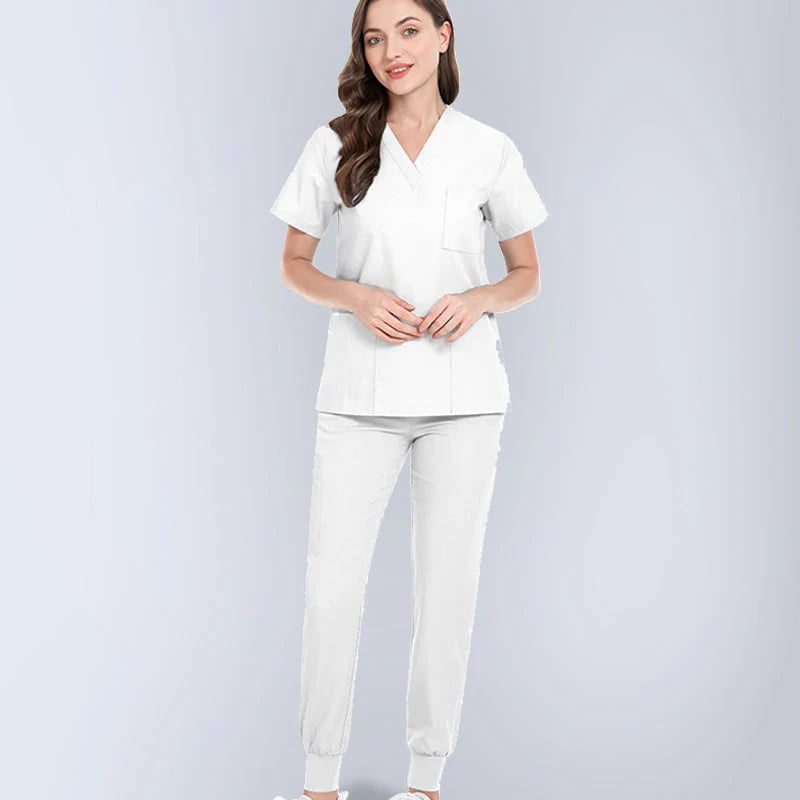 快適で機能的なクリーニングユニフォーム女性看護スクラブトップパンツ医療スーツ作業服手術室手術セット
