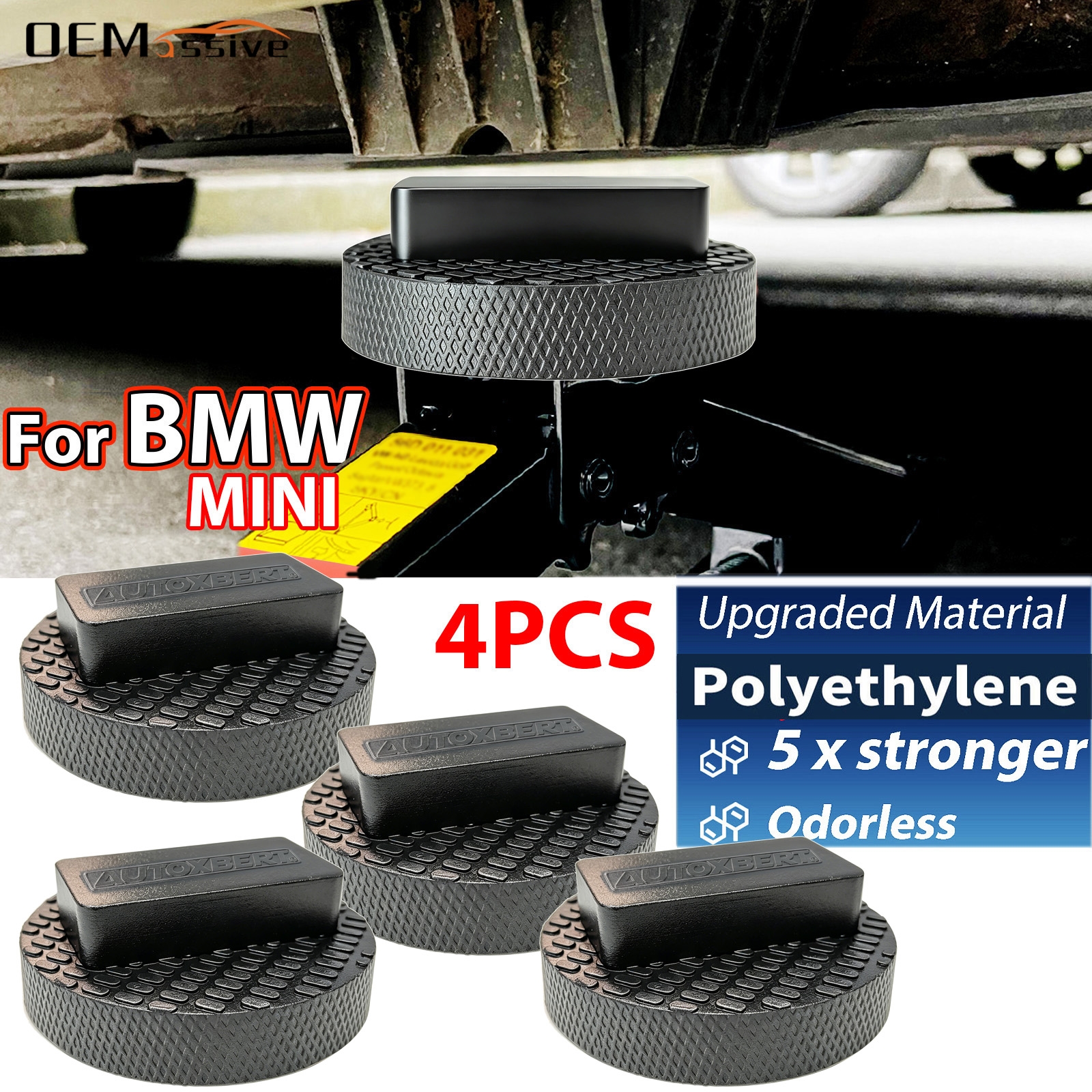 BMW 1 2 3 4 5 7 シリーズ X1 X2 X3 X4 X5 X6 X7 E90 E60 F30 G20 G30 G05 4X フロアジャックポイントパッドリフトアダプター補強
