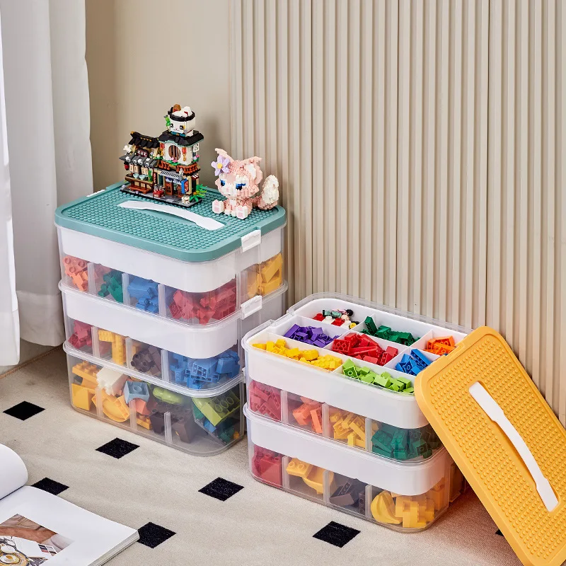 プラスチック製の収納ボックスレゴ子供ジグソーパズルビルディングブロックコンテナ分類パート分類ボックス子供部屋のおもちゃオーガナイザー