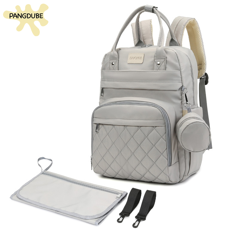 PANGDUBE 3 ピース/セットママパパバックパック変更パッドおしゃぶりバッグベビーカーフックベビーおむつバッグ父親ママバックパック女性のための
