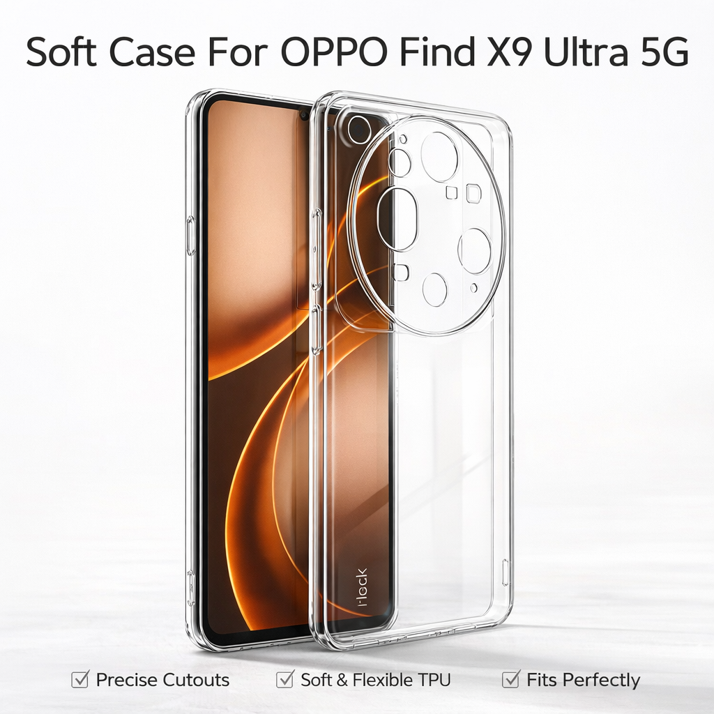 ソフトケース OPPO Find X9 Ultra 5G ソフトカバー耐衝撃性アンチイエロー CA0005
