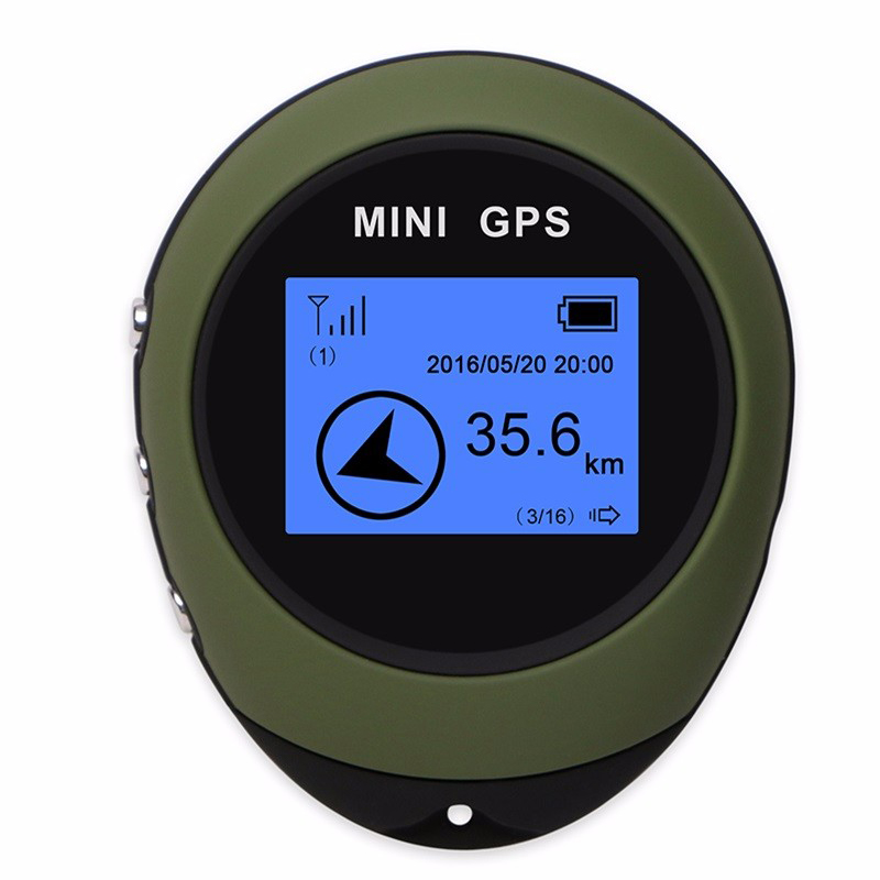 YASOKRO ミニ GPS トラッカー ロケーター ファインダー ナビゲーション レシーバー ハンドヘルド USB 充電式 電子コンパス付き 屋外旅行用