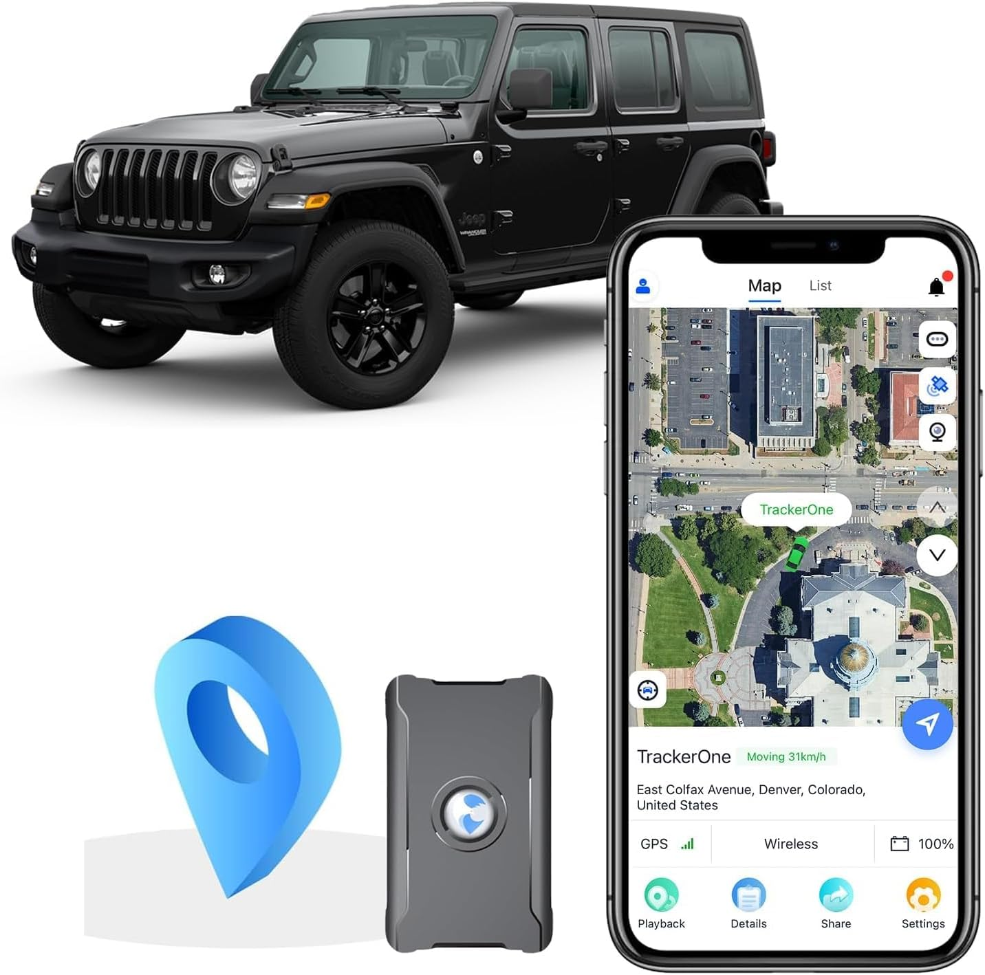 4G Vehicle Locator For South America And Australia, Track Playback, Protect Vehicle Safety, Subscription Required