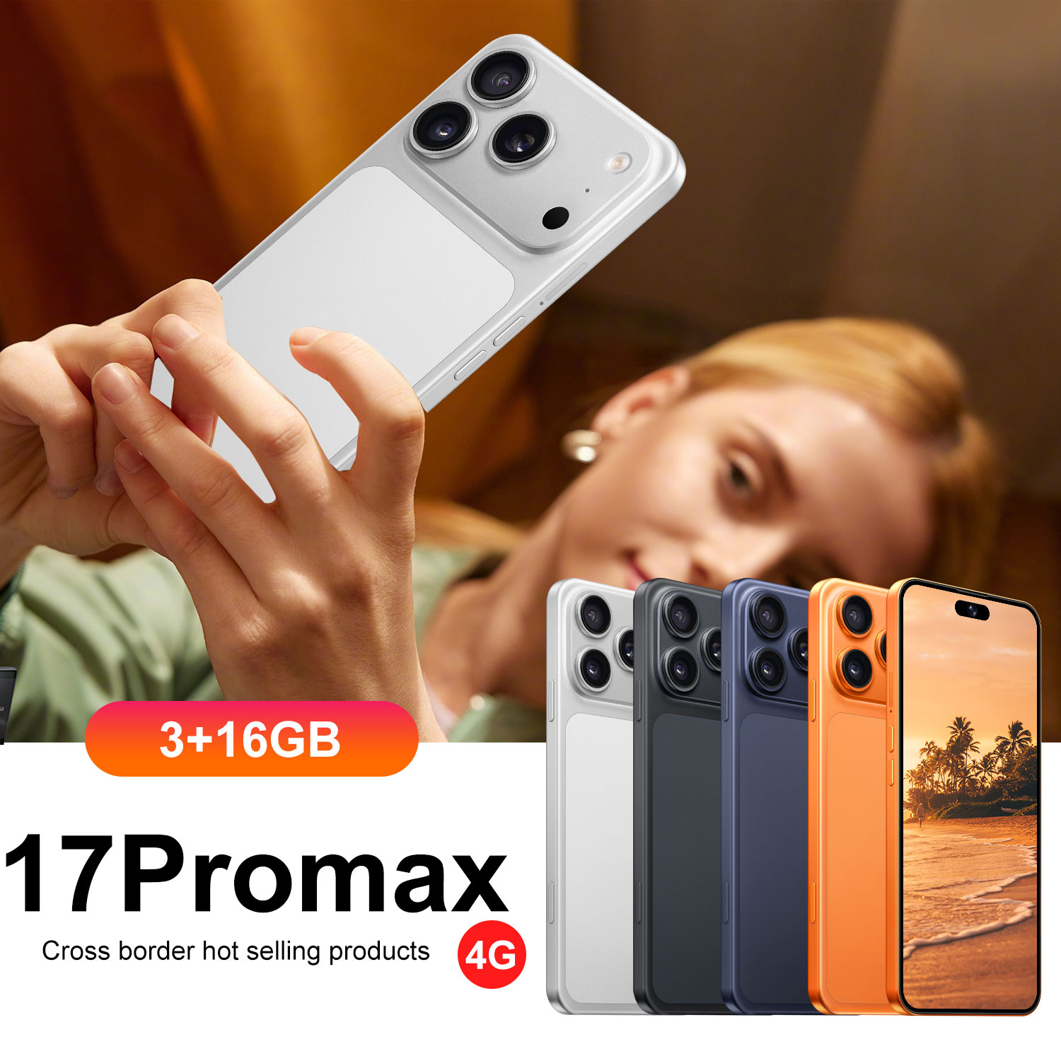 IVMI 17Pro Max スマートフォン Android 10.0 デュアル SIM 6.7 "ディスプレイ 3GB RAM 16GB ROM WIFI Bluetooth Play ストア 4G 小型携帯電話