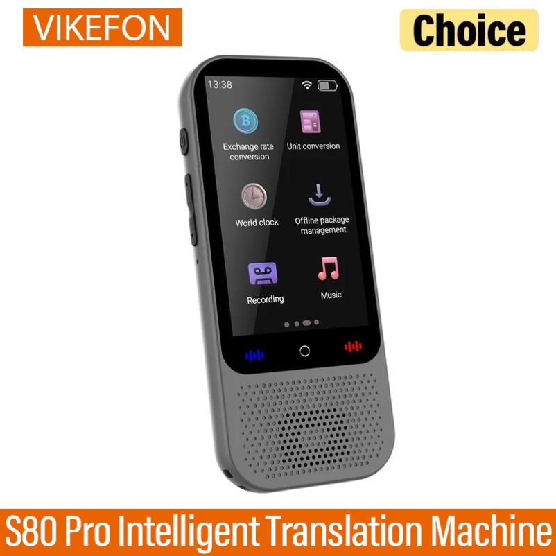S80 Pro 138 言語インテリジェント翻訳機インテリジェント録音 19 オフラインリアルタイムチャット GPT AI 音声写真翻訳
