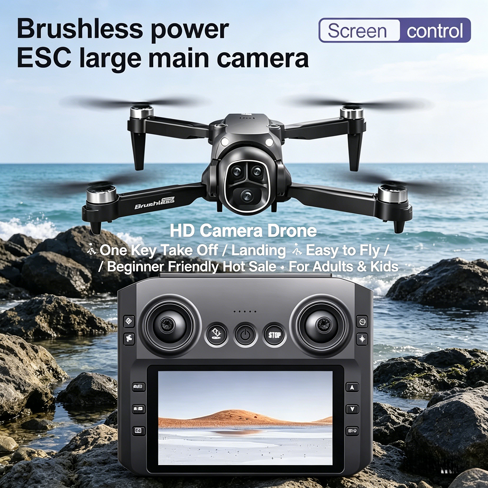 Lenovo M7 8KRC Foldable Drone with Screen HD Dual Camera WIFI Professional Aerial Photography Portable Foldable Aircraft HotSale