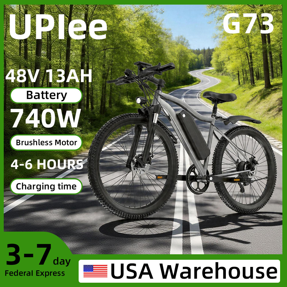 UPlee G73 大人電動自転車 740 ワットモーター電動自転車 48V 13AH リムーバブルバッテリー e バイク 26 "タイヤマウンテン電動ダートバイク