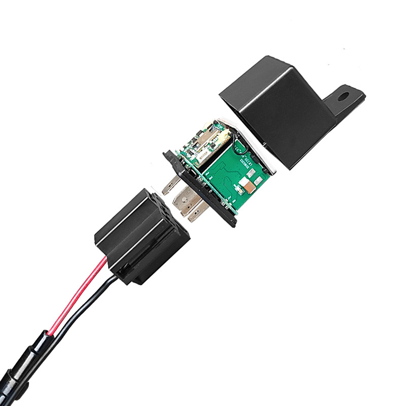 IPX-6 LK720 リレー GPS ロケータートラッカー盗難防止リモート燃料カットオフと停電リレー自動車/オートバイ用