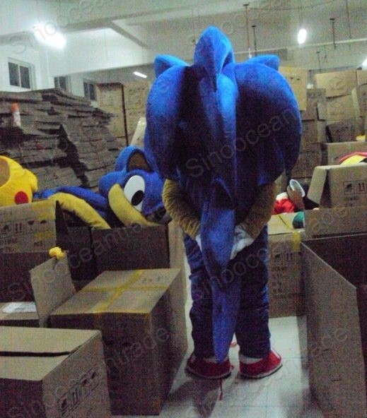 新大人ホット販売ハロウィン人形ハリネズミブルー漫画マスコット衣装ぬいぐるみクリスマスファンシードレスハロウィンマスコット衣装
