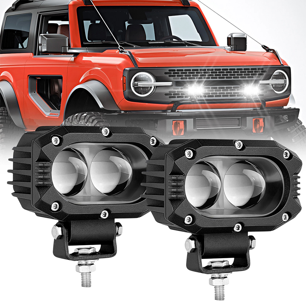HYNBYZJ 4 インチ LED ポッドライトスポットビームホワイトフォグランプ車オートバイ ATV UTV SUV オフロード 4x4 ボートトラック用